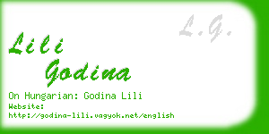 lili godina business card